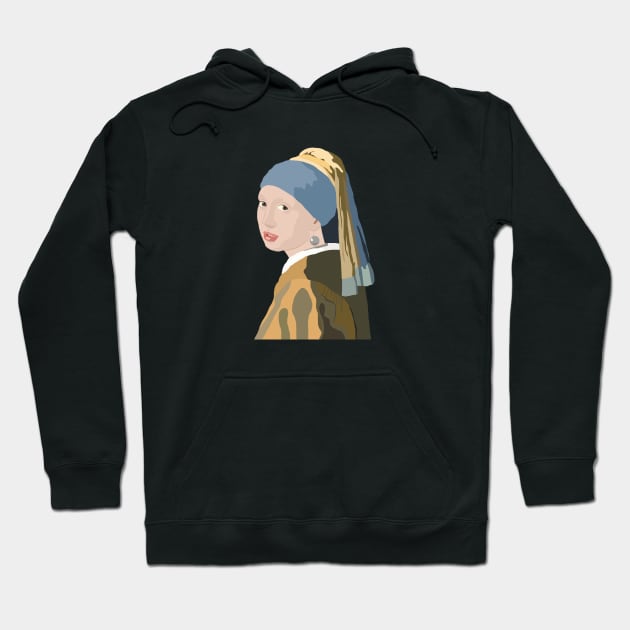 Pearl Earring Hoodie by ElviaMontemayor